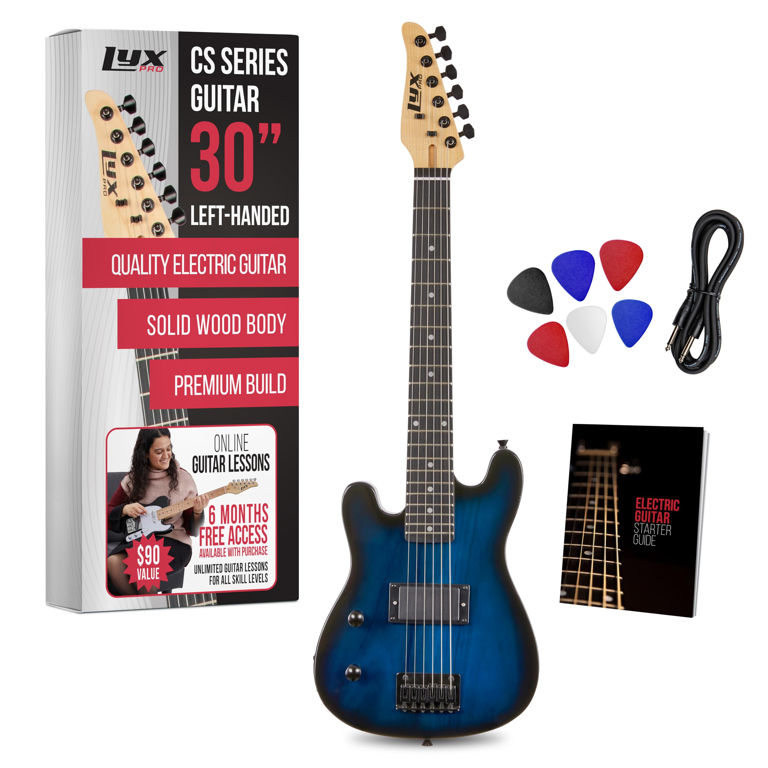 Amazon.com: LyxPro CS 30” Left Hand Electric Guitar Kit for